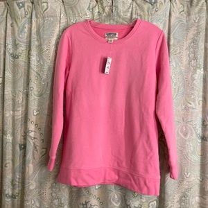 Lands end long sleeve tunic sweatshirt, size 6-8